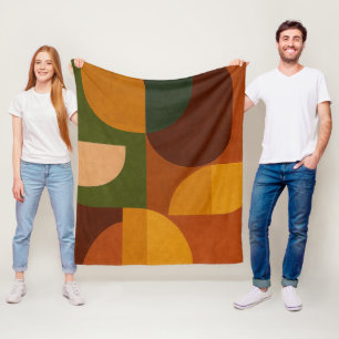 Mid-Century Soul Pattern Fleece Blanket