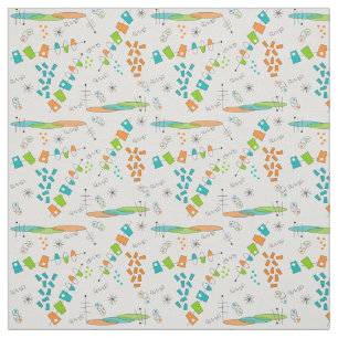 Mid-Century Space Age Atomic  Fabric