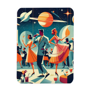 Mid Century Space Age Cocktail Party Magnet