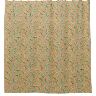 Mid Century Sputnik pattern, Taupe Tan