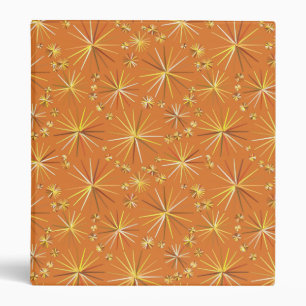 Mid Century Sputnik pattern, Terracotta Binder
