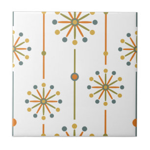 Mid Century Starburst Stripe Custom Colors SVG Tile