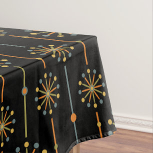 Mid Century Starburst Stripe Custom Colours SVG Tablecloth