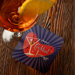 Mid Century Style Cocktail Lounge Coaster<br><div class="desc">Mid Century Style Cocktail Lounge Coaster - The unmistakable class of mid-century design brings its own style to any setting. It all comes together right here to make this awesome personalized cocktail lounge beverage coaster. You’ll have it made in the shade. This fantastic coaster will make the perfect splash at...</div>