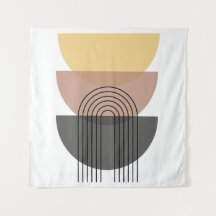 Mid century tapestry/Neutral/Geometrical