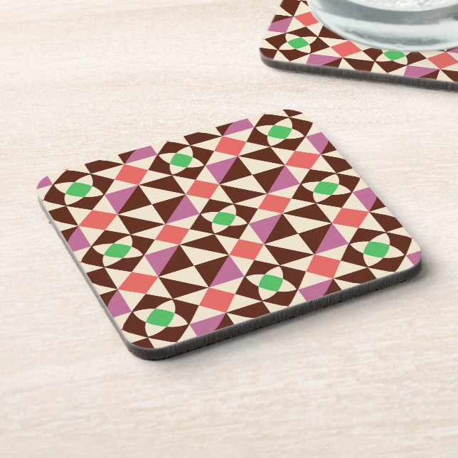 Mid century tiles - 60's coaster (Left Side)