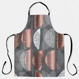Mid century vibes modern style seamless pattern. L Apron