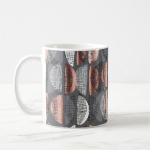Mid century vibes modern style seamless pattern. L Coffee Mug