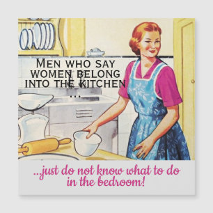 Mid Century Vintage Fun Women belong into Kitchen