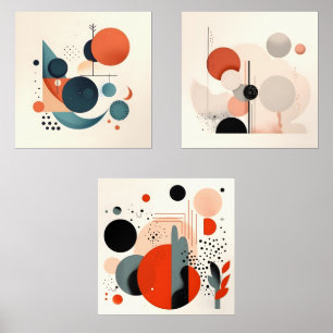 Mid Century Wall Art Sets