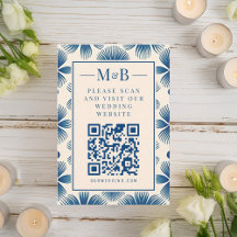 Mid-Century Wedding Flowers | Full Print QR Scan