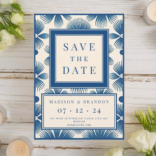 Mid-Century Wedding Flowers Save The Date