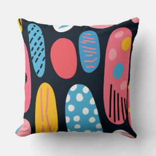 Mid-Century Whimsy for the Contemporary Home Throw Pillow