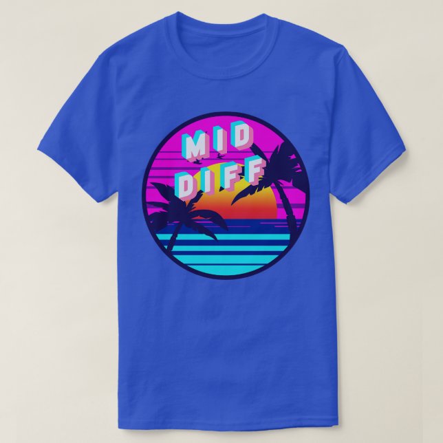 Mid Diff Retrowave T-Shirt (Design Front)