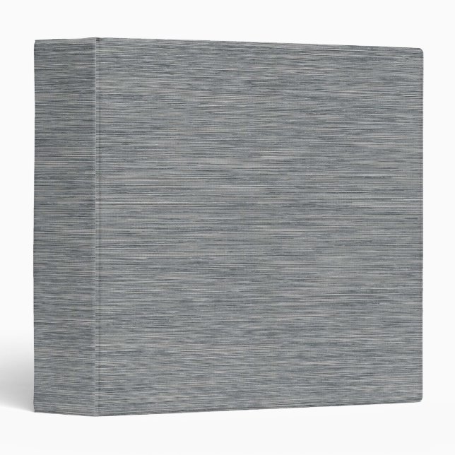 Mid Gray Linen Fabric Texture Simple Blank Binder (Front/Spine)