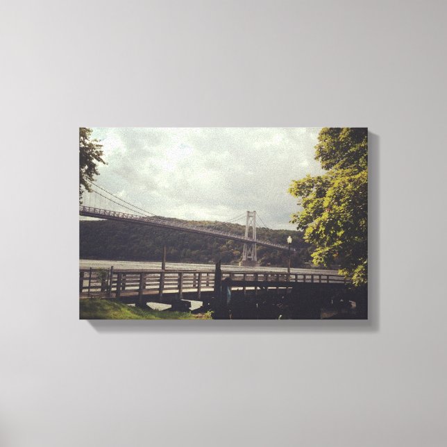Mid Hudson Bridge Petite toile enveloppée (Recto)