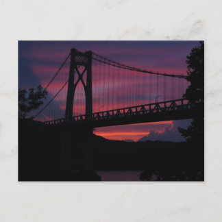 Mid-Hudson Bridge Sunset Postcard