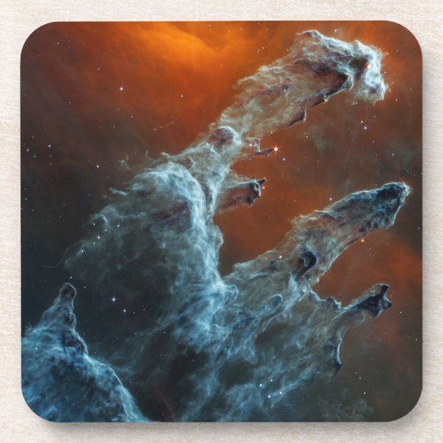 Mid-Infrared The Pillars Of Creation. Coaster (Front)