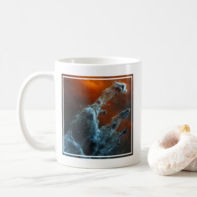 Mid-Infrared The Pillars Of Creation. Coffee Mug (With Donut)