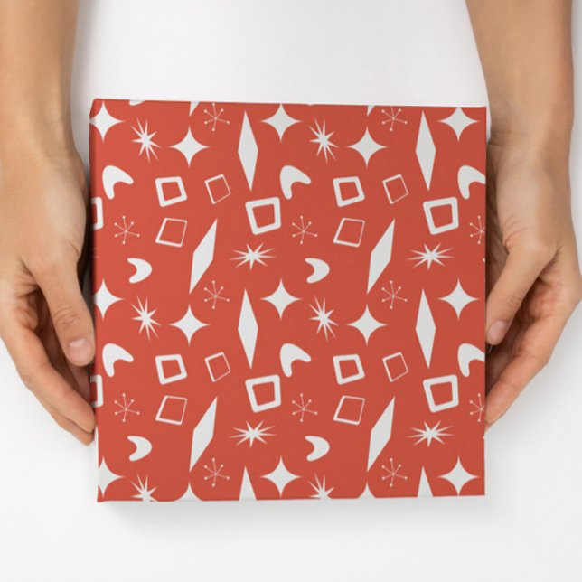 Mid Mod Atomic Modern Christmas Holiday Retro Wrapping Paper (Creator Uploaded)