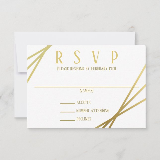 Mid Mod Design - RSVP Invitation (Front)