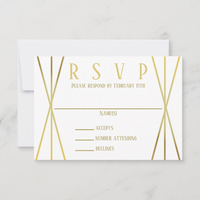 Mid Mod Design - RSVP Invitation (Front)