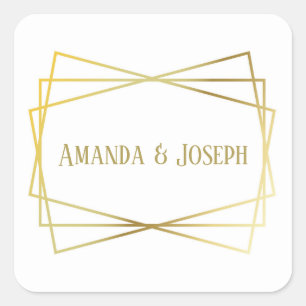 Mid Mod Design - Square Sticker