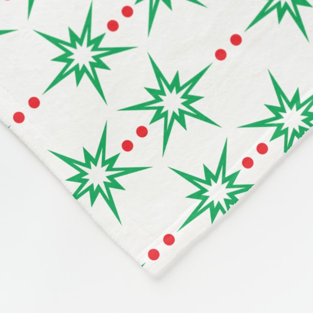 Mid Mod Garland Fleece Blanket (3 Sizes) (Corner)