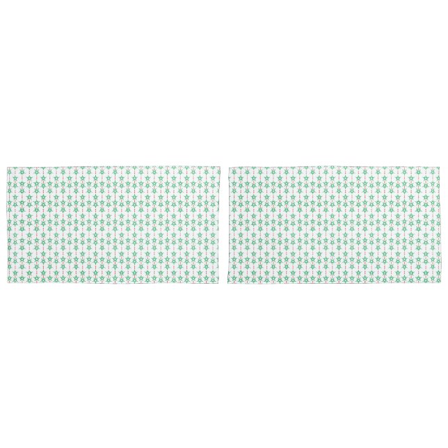Mid Mod Garland King Pillowcases (Front-Set)