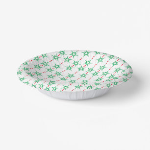 Mid Mod Garland Paper Bowl Plate