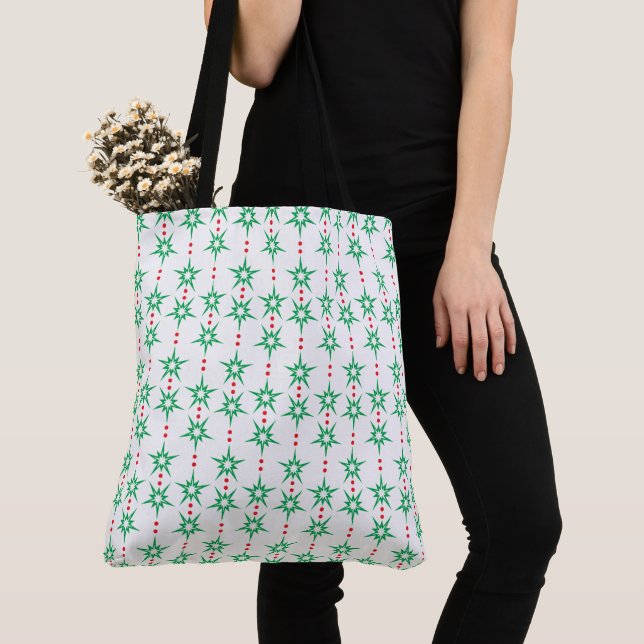 Mid Mod Garland Tote Bag (Close Up)