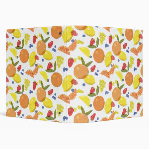 Mid Mod Grungy Risograph Farmers Market Fruit Binder