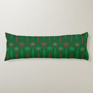 Mid Mod Icicles Green Body Pillow