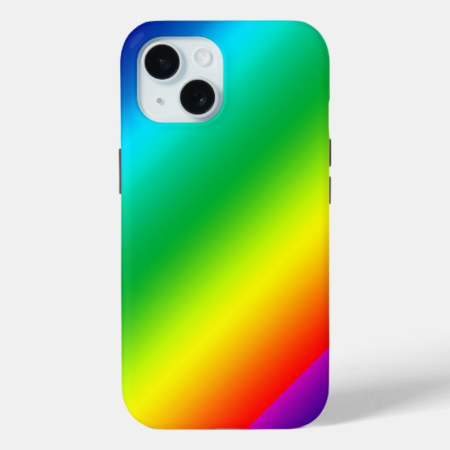 Mid Spectrum Rainbow Tie Dye Colours Skew Case-Mate iPhone Case (Back)
