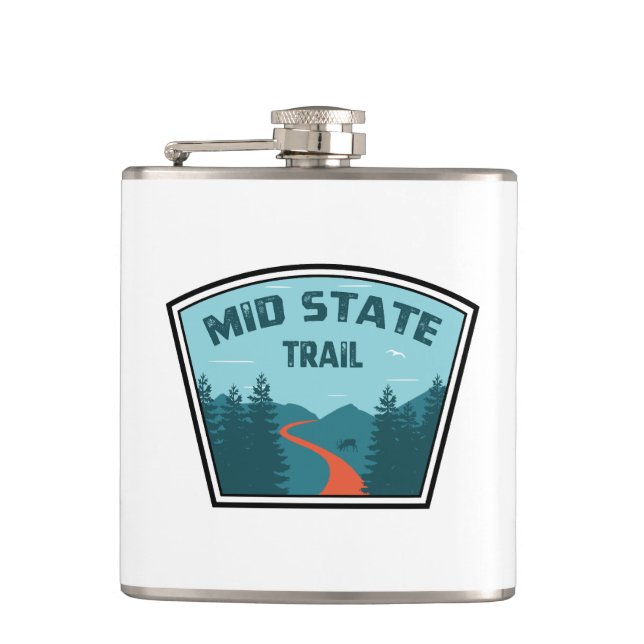 Mid State Trail Pennsylvania Hip Flask (Front)