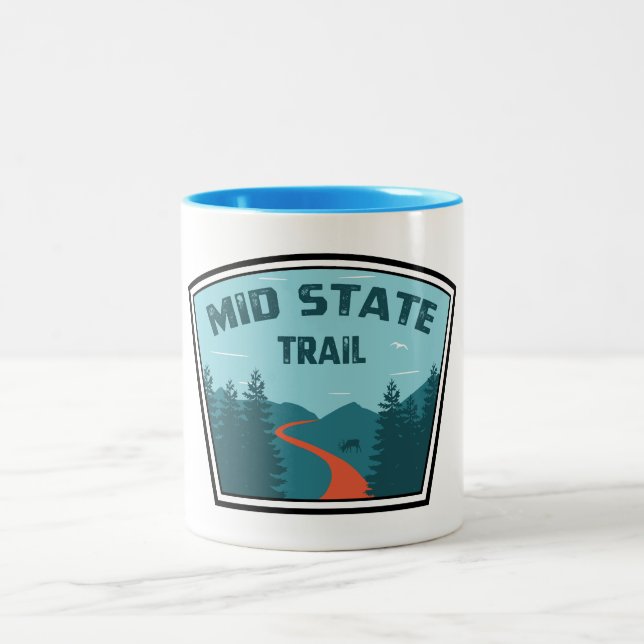 Mid State Trail Pennsylvania Two-Tone Coffee Mug (Center)