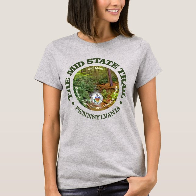 Mid State Trail (rd) T-Shirt (Front)