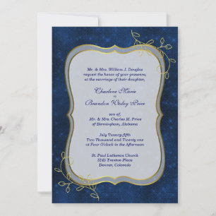 Mid Summer Night Wedding Invitation