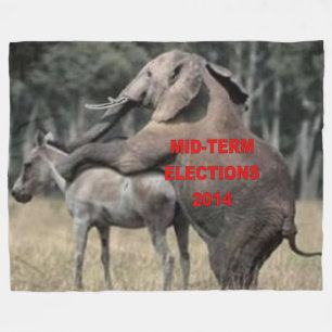 MID-TERM ELECTION 2014 FLEECE BLANKET