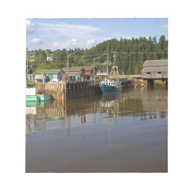 Mid tide at the Bay of Fundy at St. Martins, New Notepad (Front)