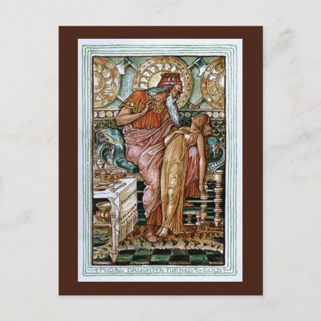 Midas' Daughter turned To Gold Postcard (Front)