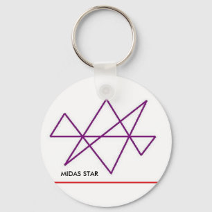 Midas Star Keychain