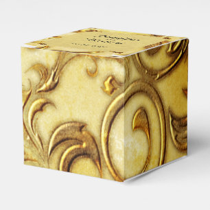 Midas Touch Gold Wedding Favour Box