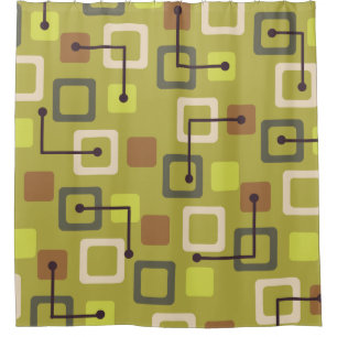 Midcentury 1950s Tiles & Squares Chartreuse