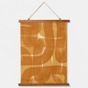 Midcentury abstract Art Hanging Tapestry