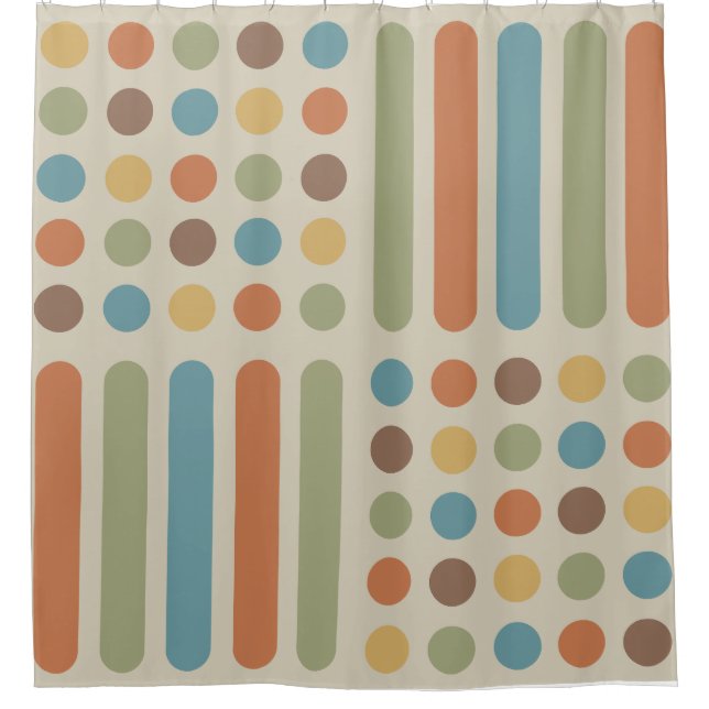 Midcentury Circles Lines Multicolored 1 (Front)
