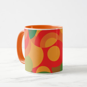 Midcentury colourful Retro pattern Mug