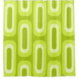 Midcentury Geometric Shapes Chartreuse