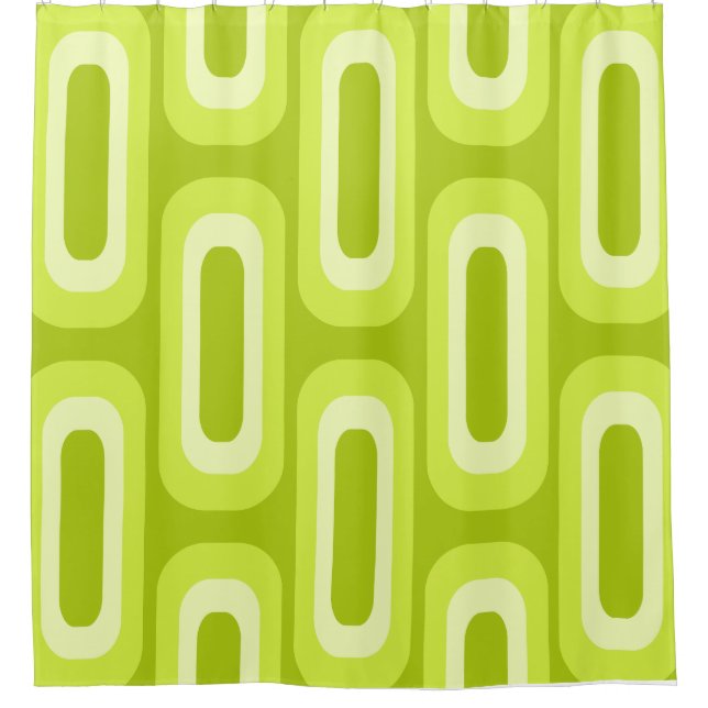 Midcentury Geometric Shapes Chartreuse (Front)