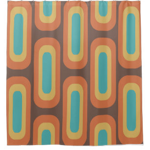 Midcentury Geometric Shapes Multicolored